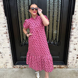 Bea Maxi Dress in Pink