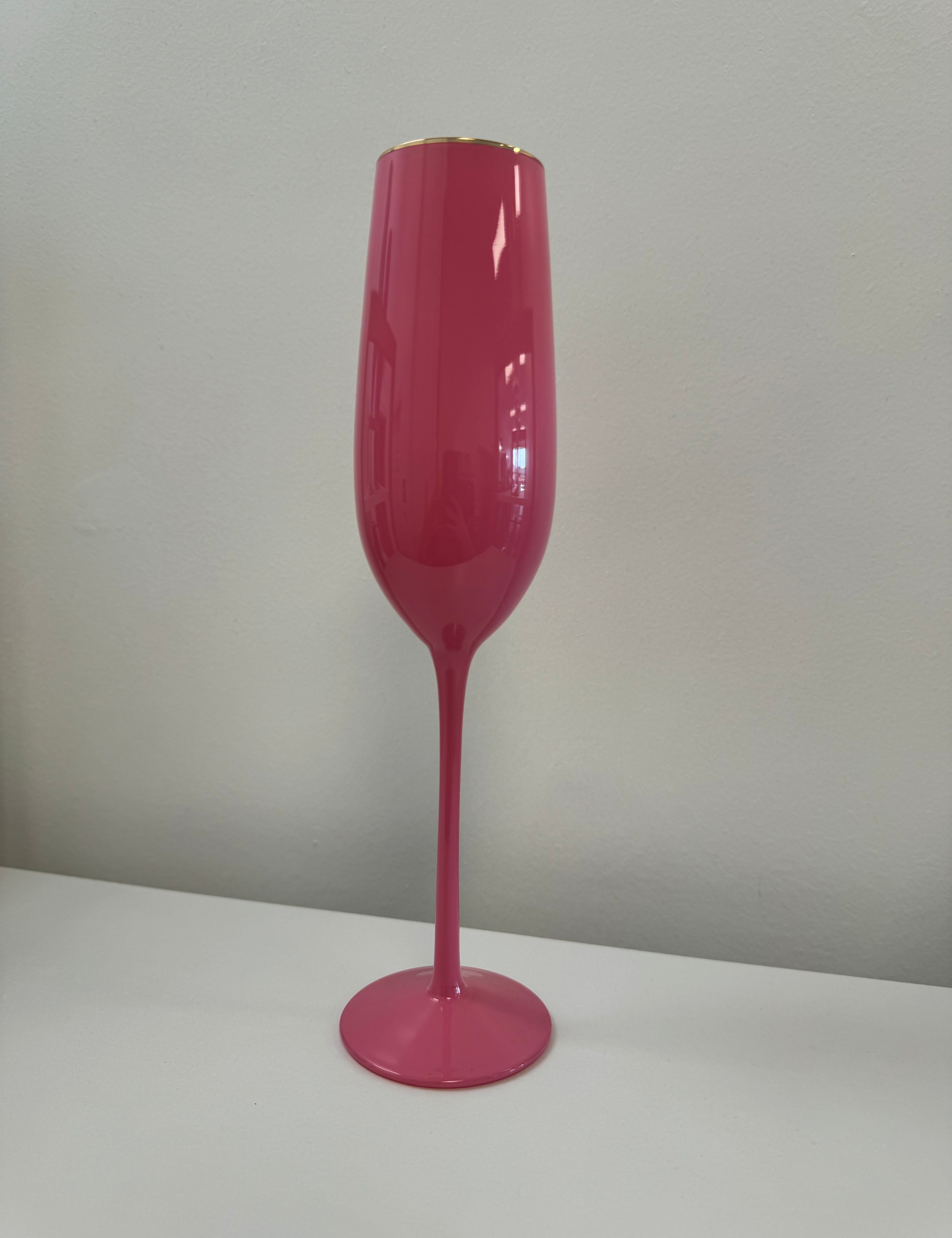 Sugar Plum Champagne Flute Glasses