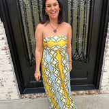 Lavi Roma Strapless Maxi Dress