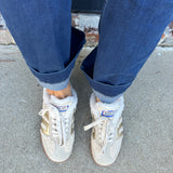 Back 70 Easter Fur Sneakers in Butter Gold