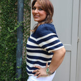 Simone Top in Navy