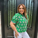 Mary Top in Green