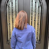 Regan Half Zip Top in Navy