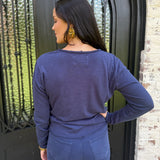 Dear John Vanya Top in Black Iris