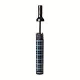 Bottle Umbrella in Black Plaid