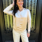 Melissa Nepton Cindy Top in Pearl