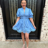 Jaqueline Dress in Blue