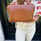 Clear Stadium Bag in Tan