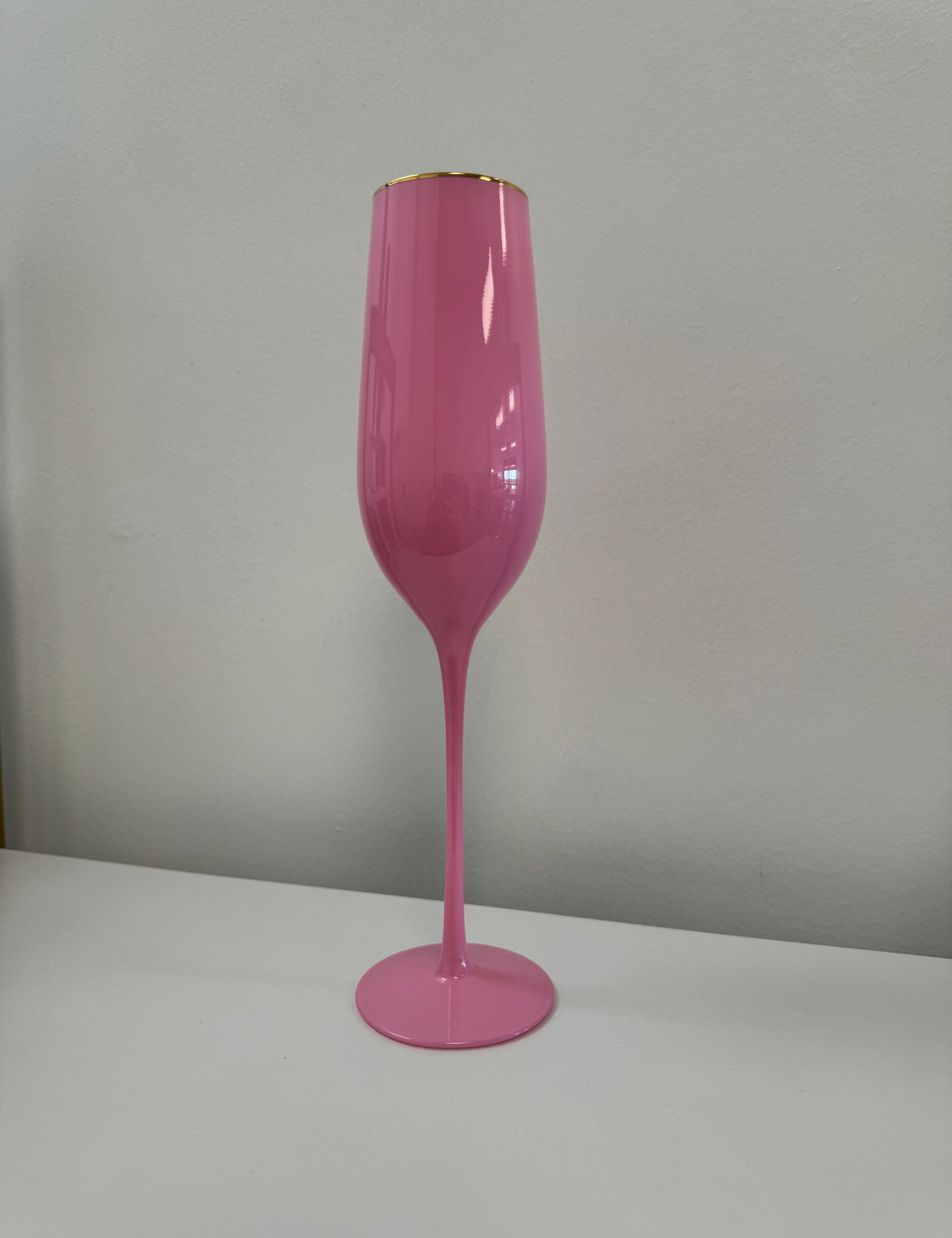 Sugar Plum Champagne Flute Glasses