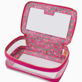Tile Storage Bag in Metallic Pink
