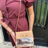 Clear Purse in Tan