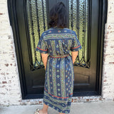 Mikki Midi Dress in Navy