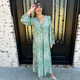 Kali Maxi Dress in Green