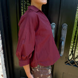 Maude Kyra Top in Wine