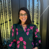 Marni Top in Hunter Green