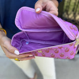 Mary Square Kiss and Makeup Mini Bag in Pink Floral and Venice Vines