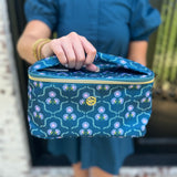 Mary Square Kiss and Makeup in Pink Floral and Venice Vines