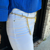 Sunny Bulldog Gold Chain Belt