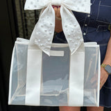 Case-Mate Jelly Bow Tote w/ Phone Pouch in Ivory Shine