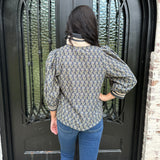 Veronica Top in Midnight Floral