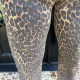 Barrel Crop Jean in Leopard Print