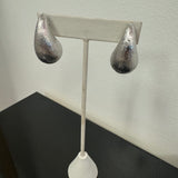 Textured Teardrop Earrings in Gold and Silver