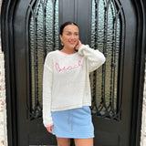 Beach Whip Stitch Sweater