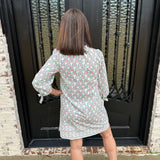 Lainey Sunshower Dress in Flora White