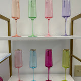 Rainbow Champagne Flute