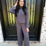 Spanx AirEssentials Wide Leg Pant in Storm