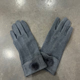Callie Touchscreen Tech Gloves with Fur Ball - Multiple Colors Available