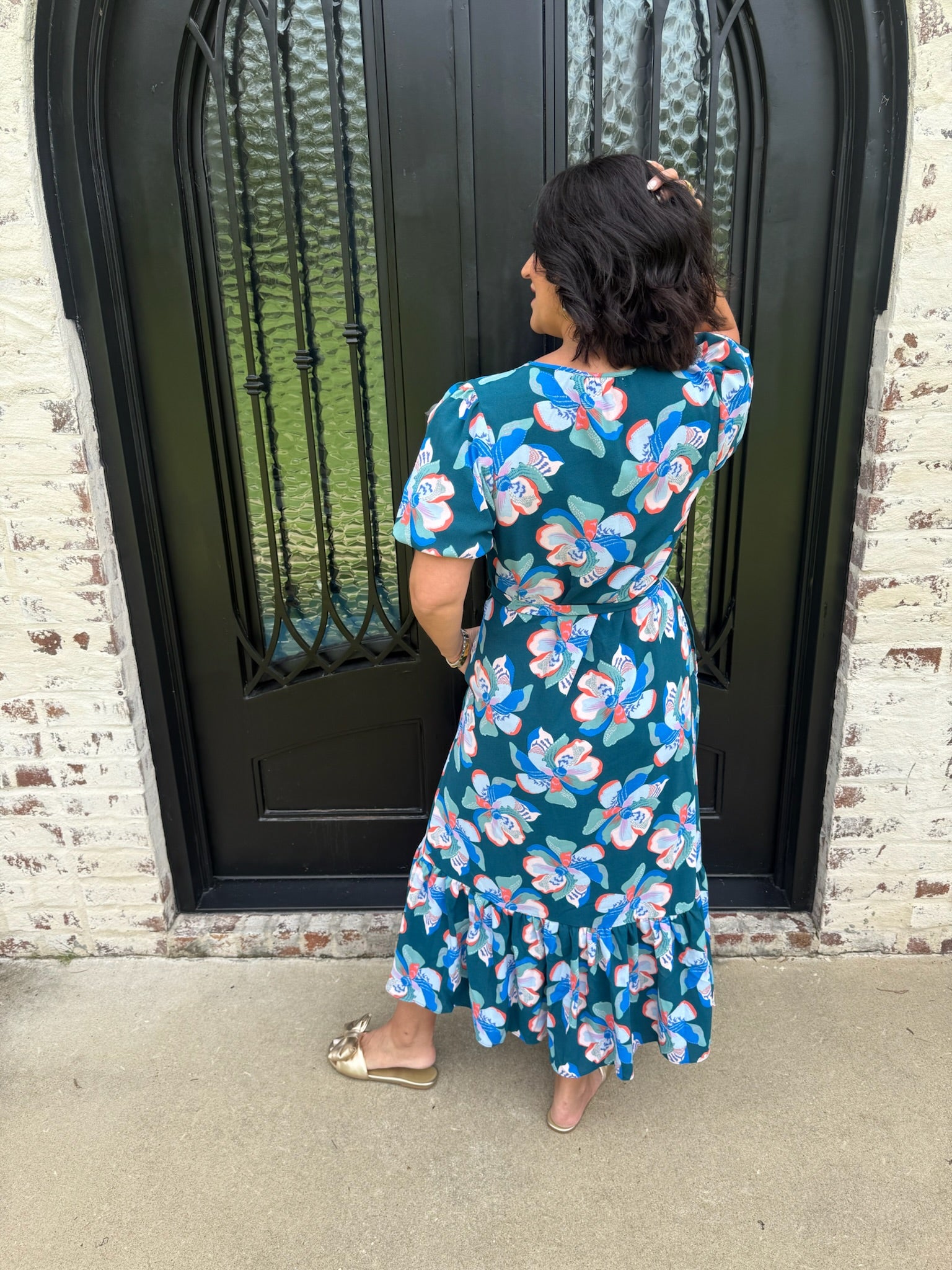 Mary Square Camila Dress in Green Mary Square Camila Dress in Green
