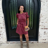 Maude Paula Dress in Wine