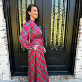 Gracelyn Maxi Dress in Plaid About You