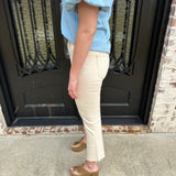 Daze Shy Girl Jeans Raw Cut in Cream