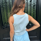 Lulu Mac Youth Solid Tank Top in Light Blue