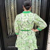 Norma Dress in Apple Green