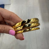 Medium plated Cuff Bracelet in Gold