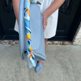 Tulum Leather Purse in Blue