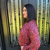 Piaf Top in Pomegranate Flame