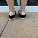 Back 70 Jogger Sneakers in Black Gold
