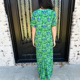 Edith Floral Maxi in Green