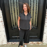 Sabrina Pant in Black