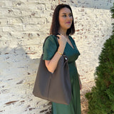 Large Reversible Hobo Purse in Chocolate