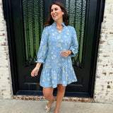 Audry Dress in Blue