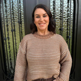 Pasquette Sweater in Mocha Stripe