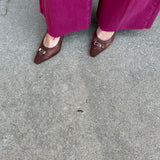 Lorine Heels in Espresso Mesh