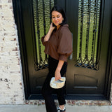 Mini Knot Bag in Silver