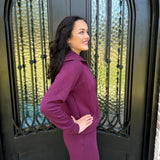 Spanx AirEssentials Half Zip in Plumberry