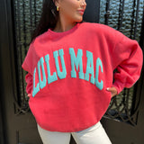 Lulu Mac Coral/Mint Sweatshirt